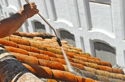 Démoussage de toiture à Escalquens